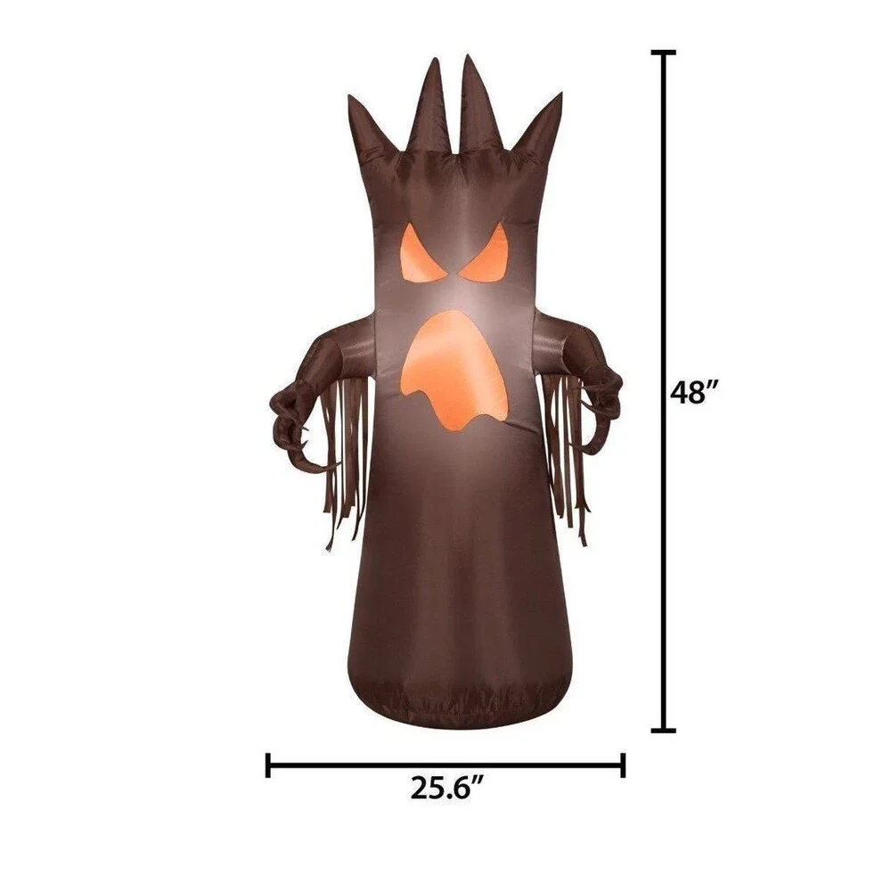 4ft Brown Spooky Tree Halloween Airblown Inflatable